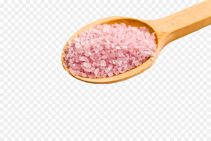 粉色粗盐粒