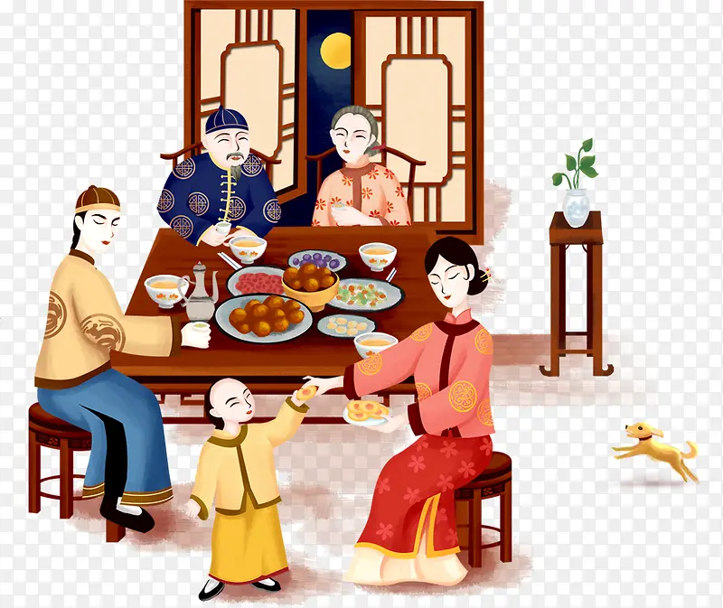 春节家庭幸福团圆饭