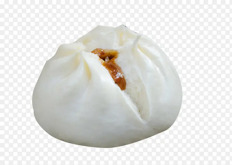 开口叉烧包包子素材