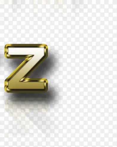 黄金质感字母Z