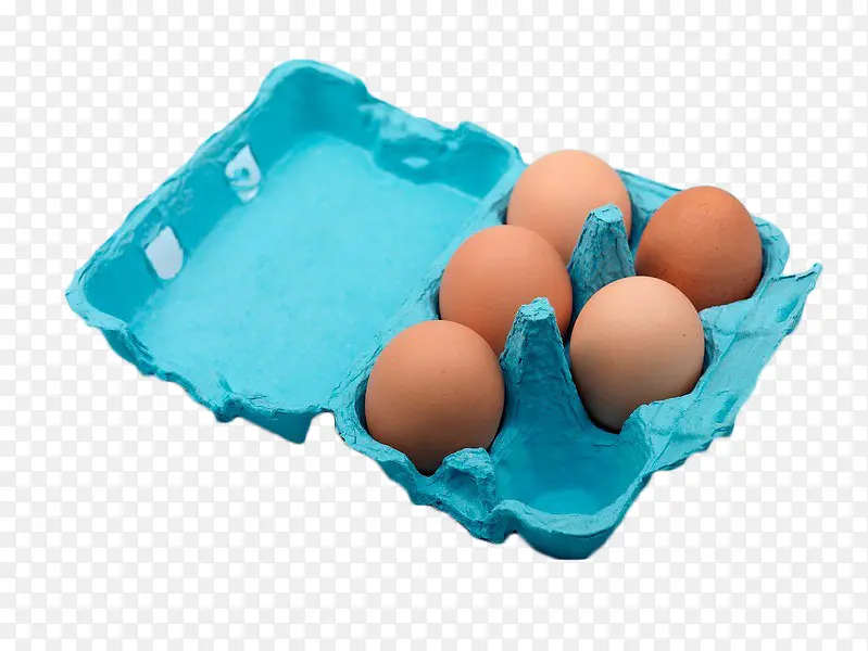 蓝色鸡蛋包装盒