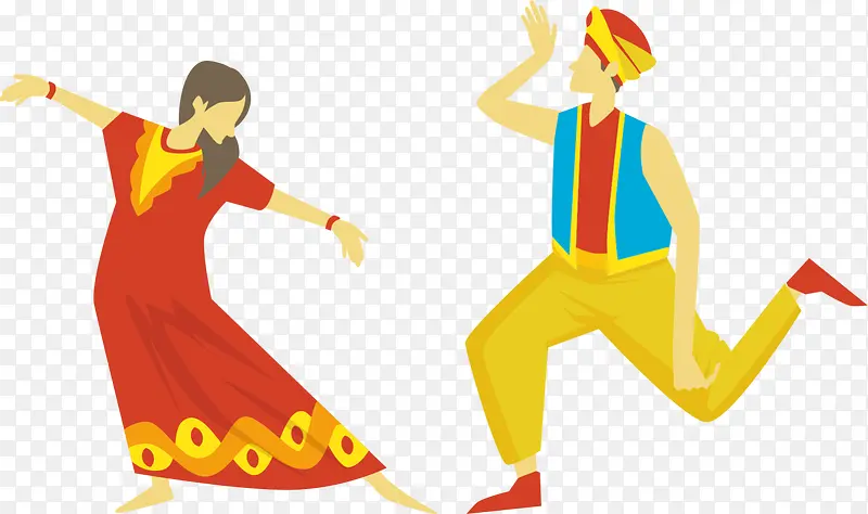 情人节印度舞蹈情侣