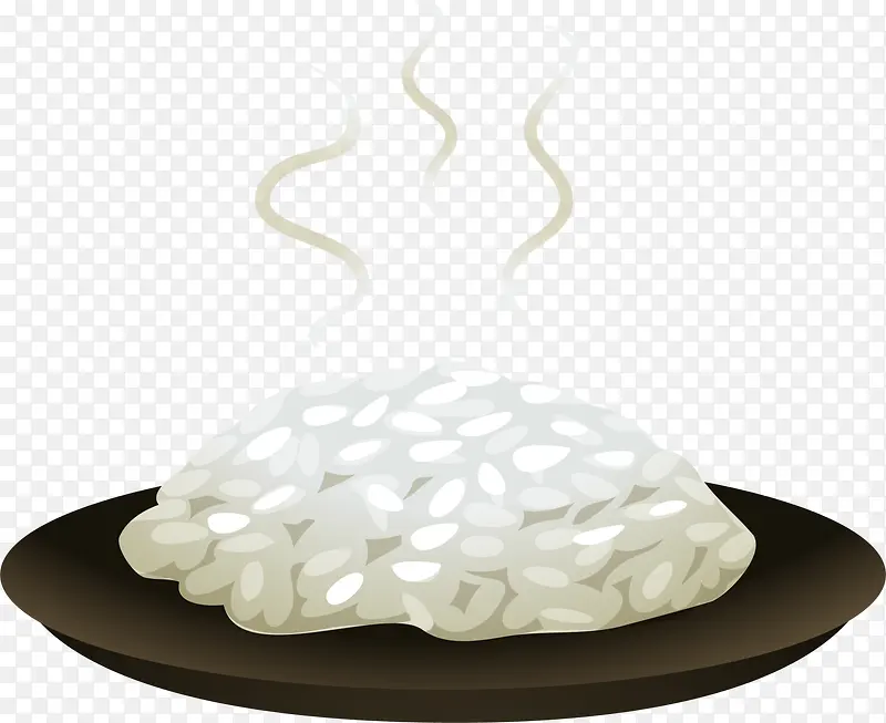白色卡通米饭
