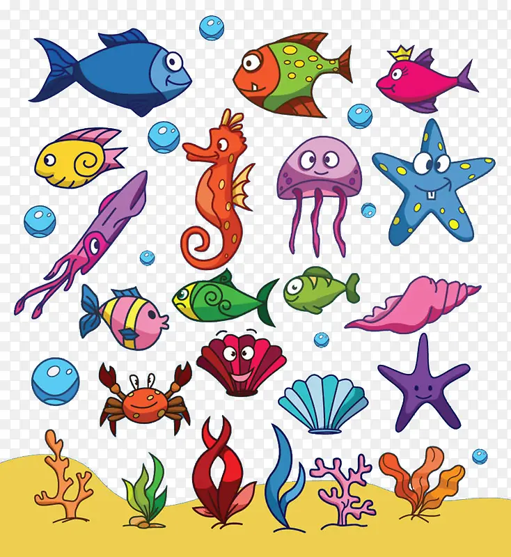 海底世界的动物