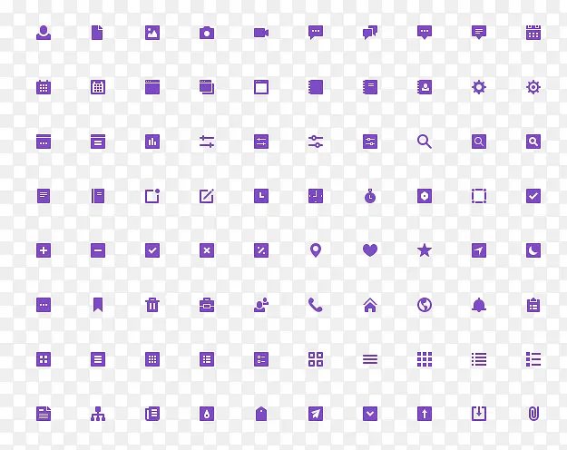 紫色UI图标合集