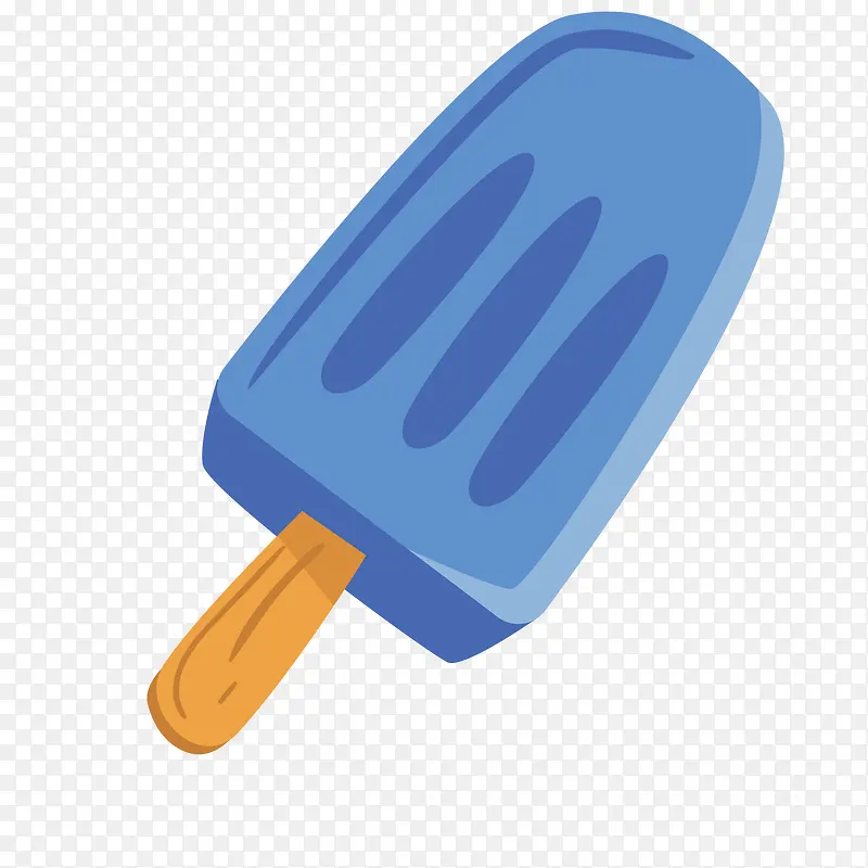 蓝色的雪糕冰棒设计