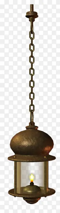 宫廷奢华欧式链条金属蜡烛灯笼