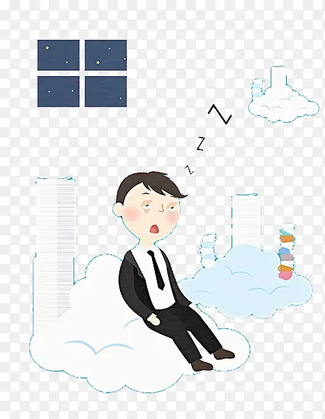 一个疲惫的男人PNG图片素材下载_图片编号8335961-PNG素材网