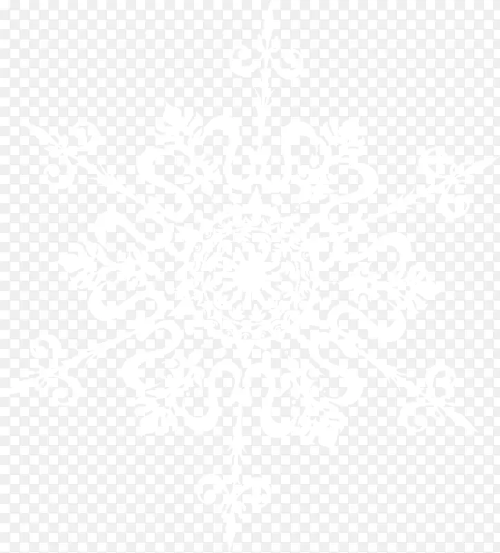 小清新白色雪花