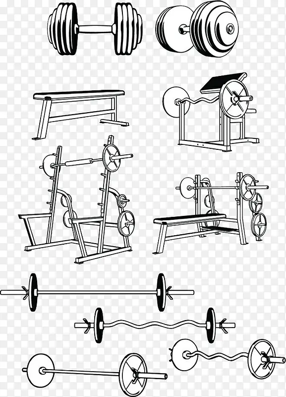 手绘健身器械