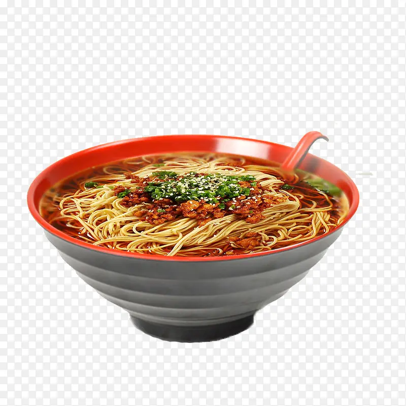 日式带勺拉面碗