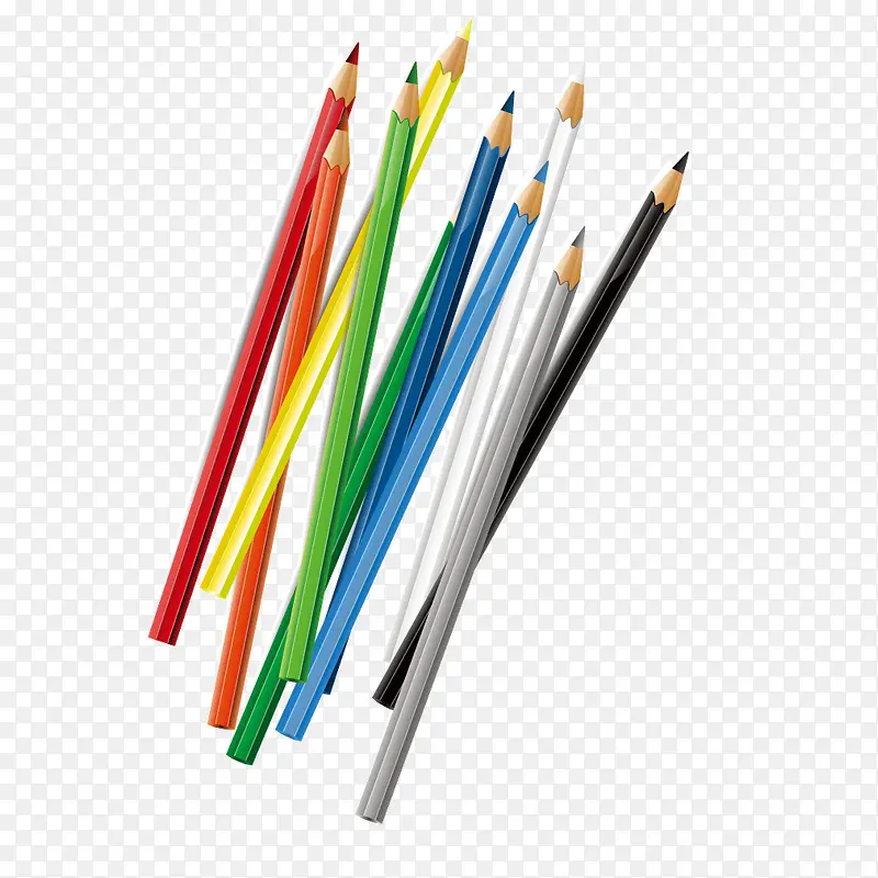 彩色画笔儿童铅笔