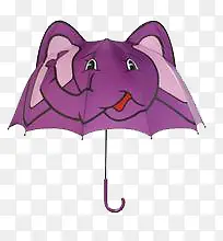 紫色大象伞