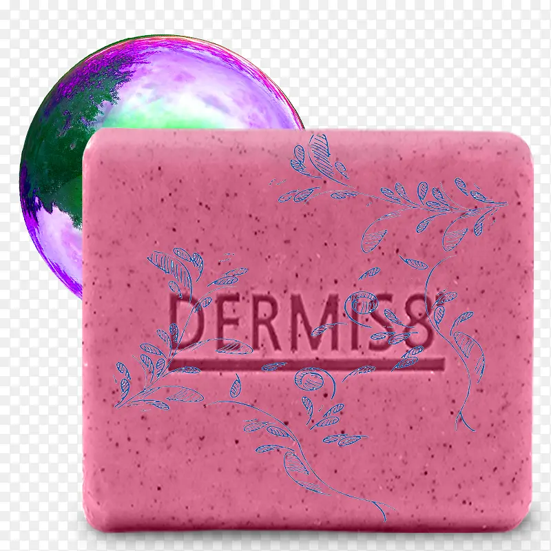 粉紫色玫瑰味药皂浴室香皂