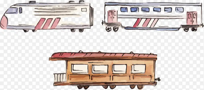 手绘和谐号列车