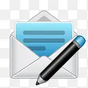 电子邮件组成邮件消息信信封普里