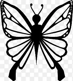 女性化的蝴蝶Butterfly-icons