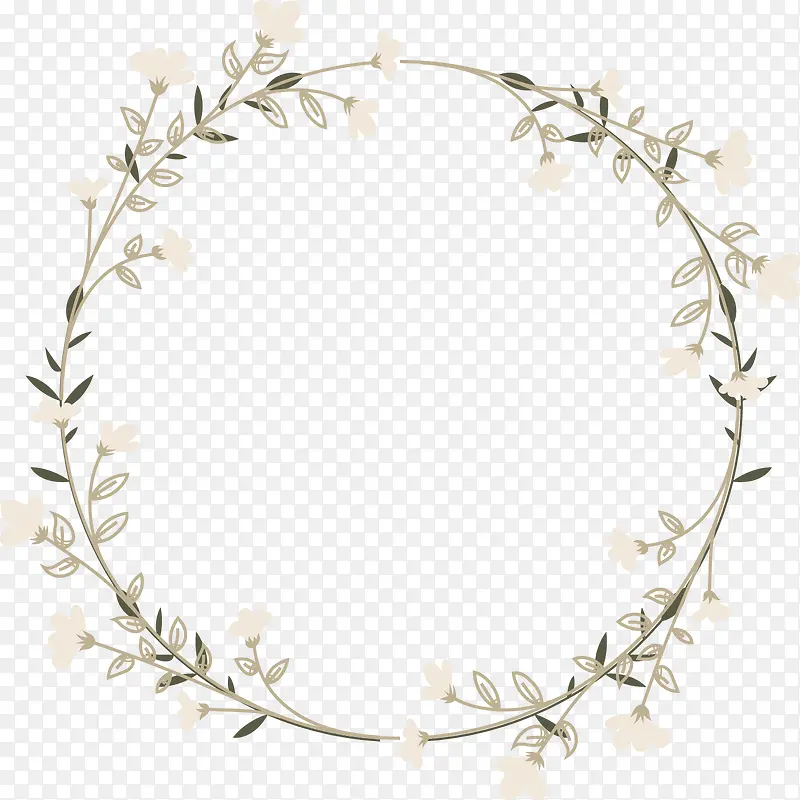 白色婚礼花环头饰