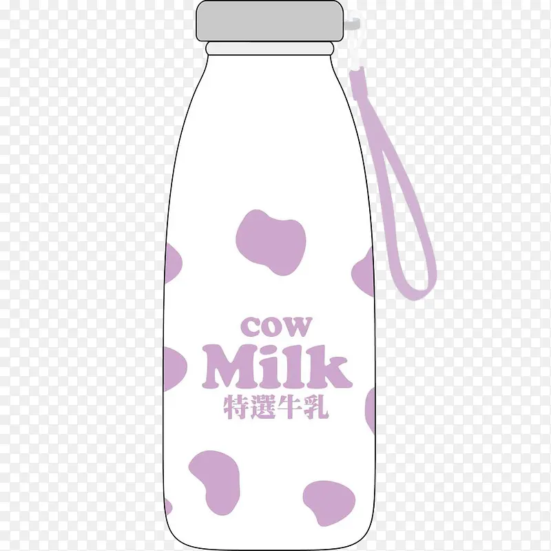 卡通牛奶瓶