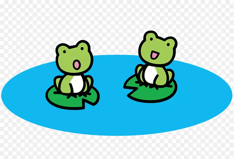 两只青蛙