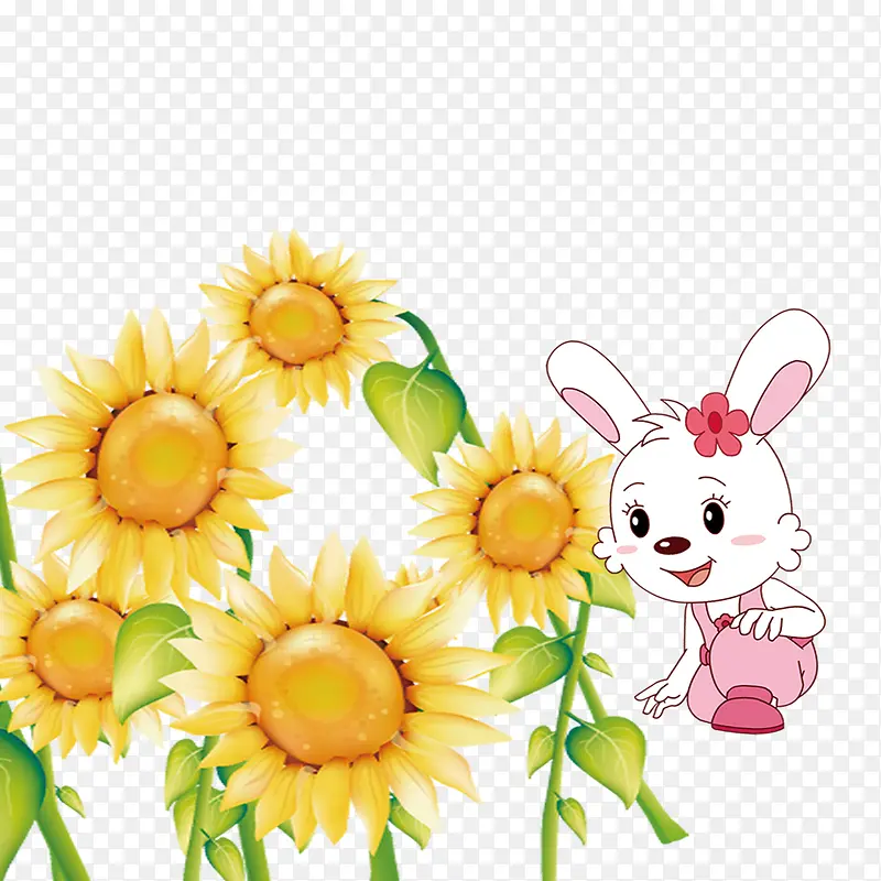 花朵小兔子