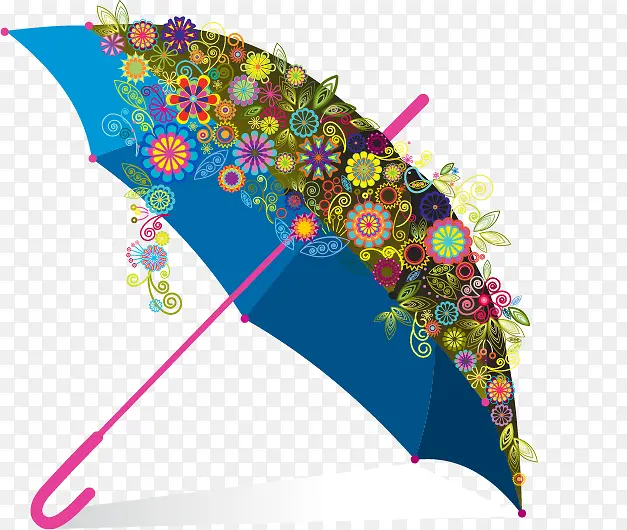 潮流花卉雨伞