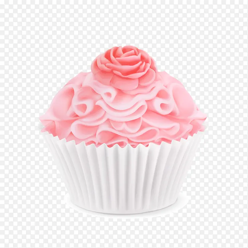 粉色甜品蛋糕矢量图