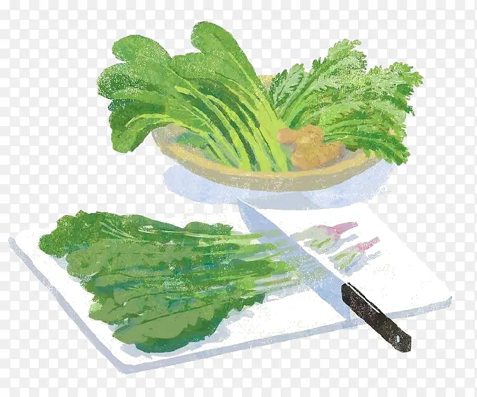 卡通砧板蔬菜