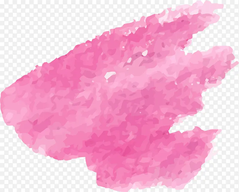 手绘粉色水彩涂鸦