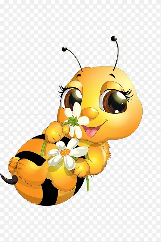 小蜜蜂和花