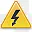 caution high voltage icon