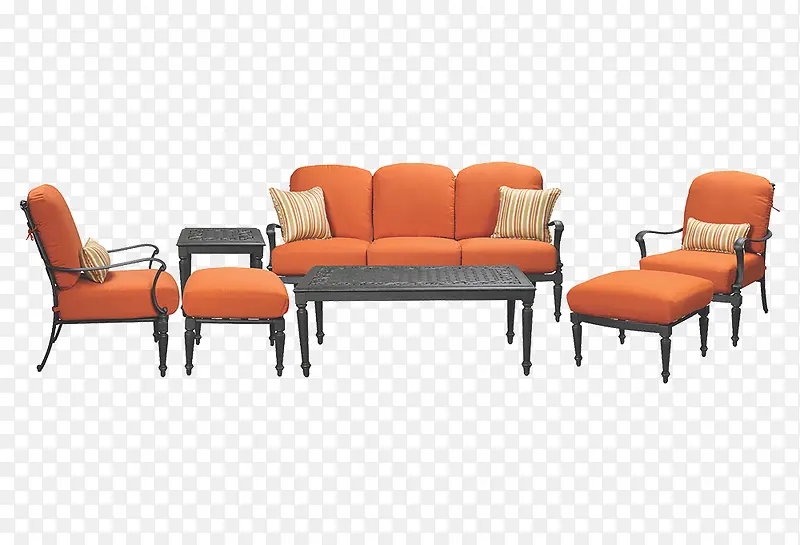 橙色沙发椅子家具