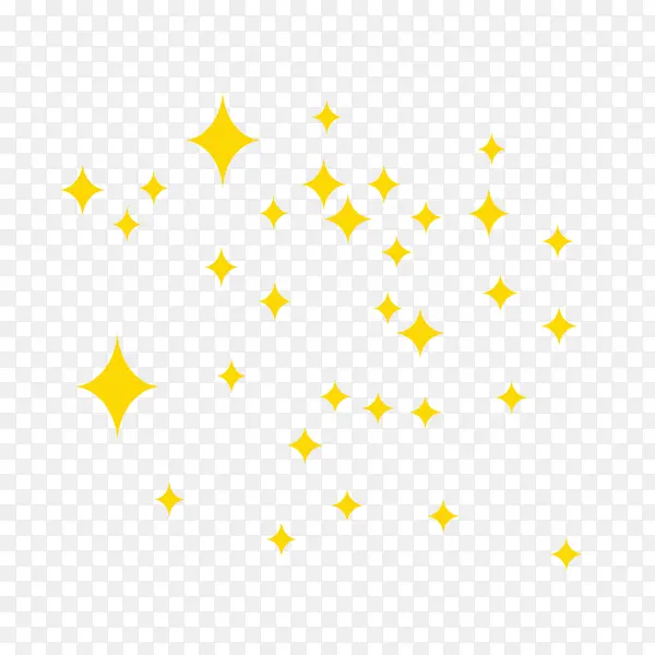 黄色菱形星星