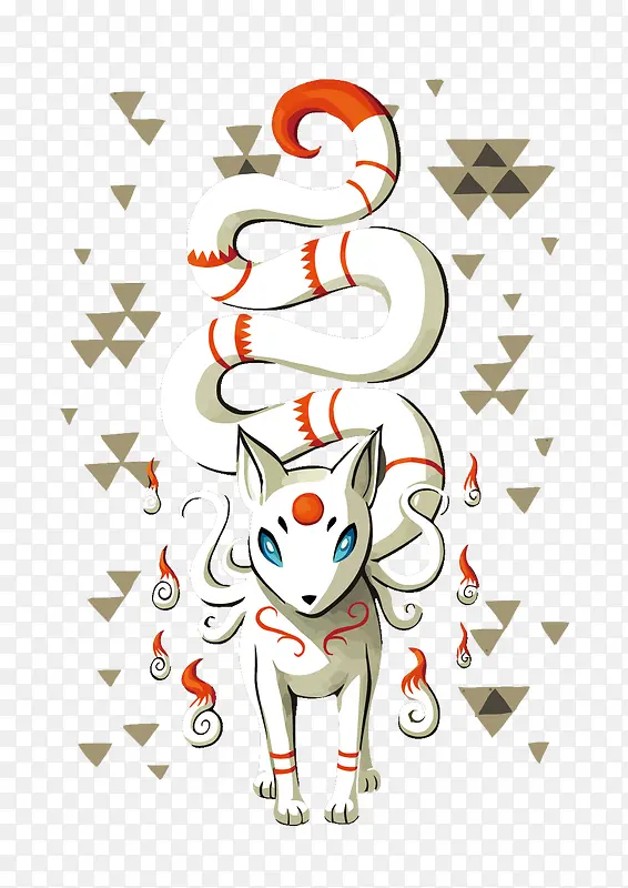 矢量卡通狐狸
