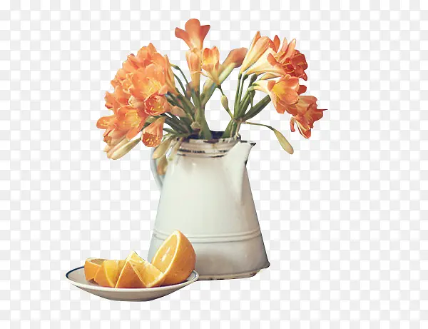 花瓶和水果