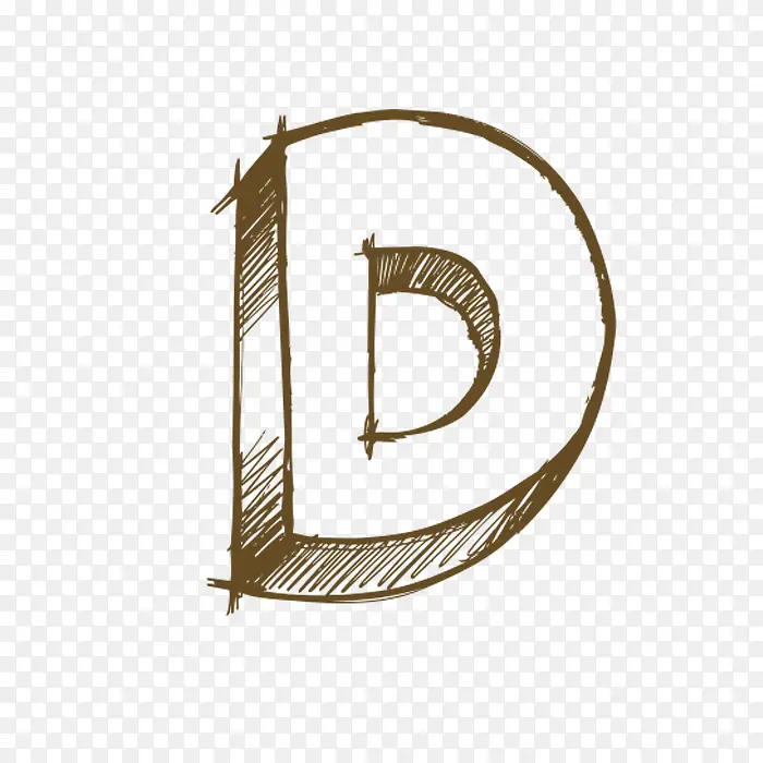 手绘字母DPNG图片素材下载_图片编号8362163-PNG素材网