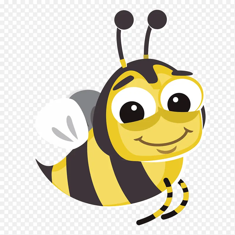 矢量黄色蜜蜂