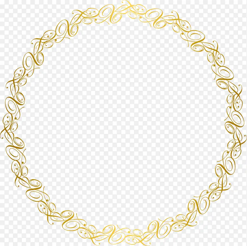 金色藤蔓圆圈