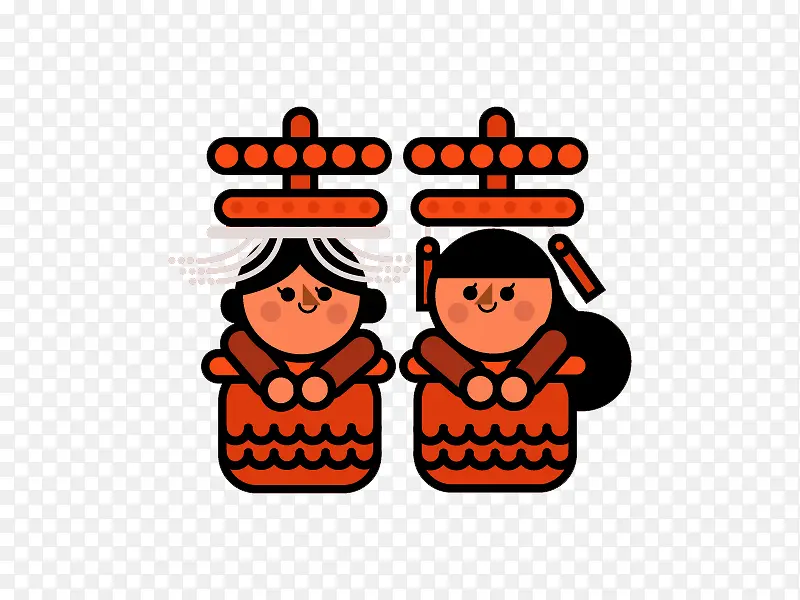 卡通双喜字