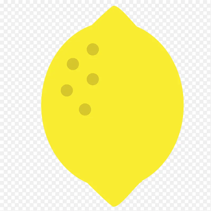 扁平柠檬水果素材设计