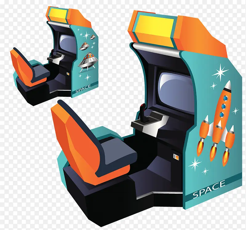 宇宙火箭飞船游戏机