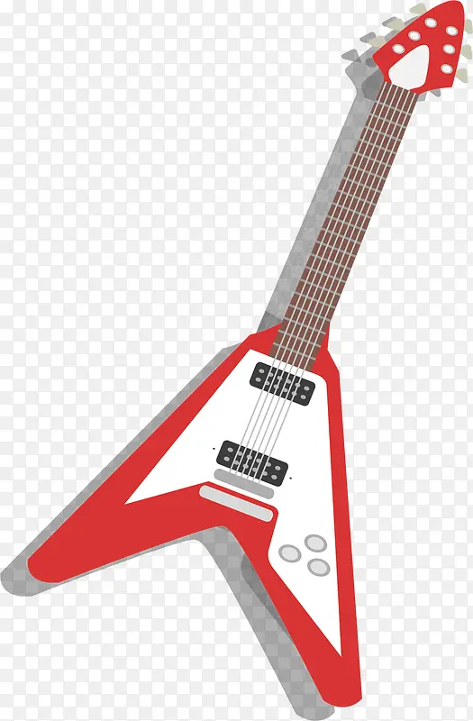 红色三角形吉他