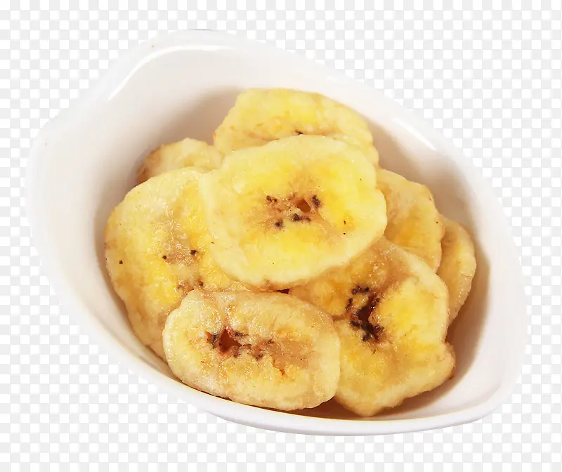 传统脱水香蕉干素材