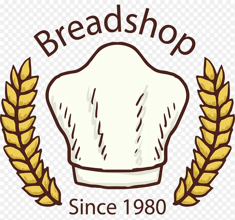 面包烘焙师帽子标签