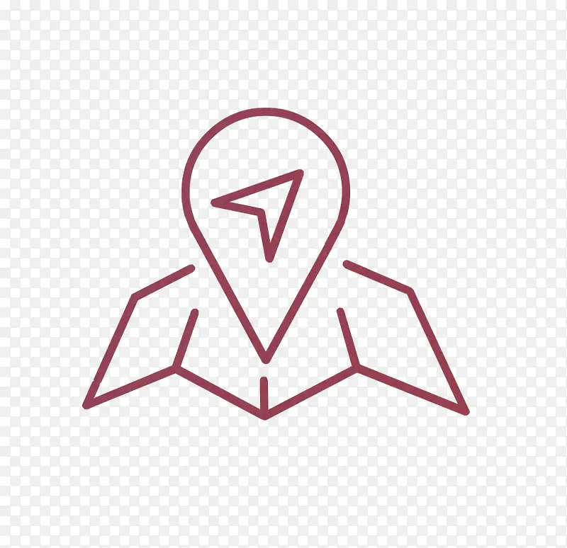 手绘导航定位图标PNG图片素材下载_图片编号8371309-PNG素材网