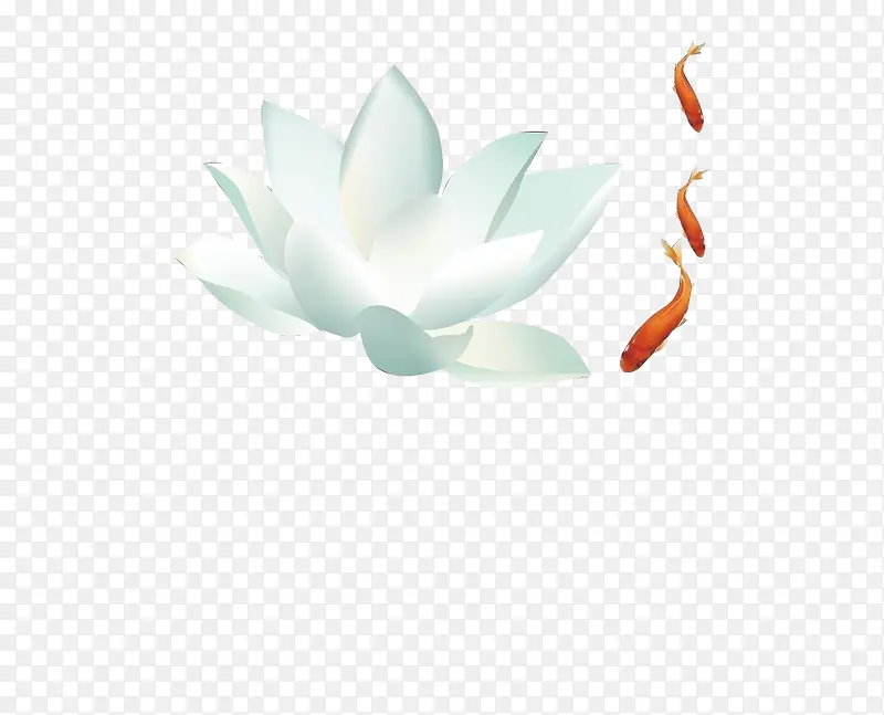 花朵鲤鱼PNG