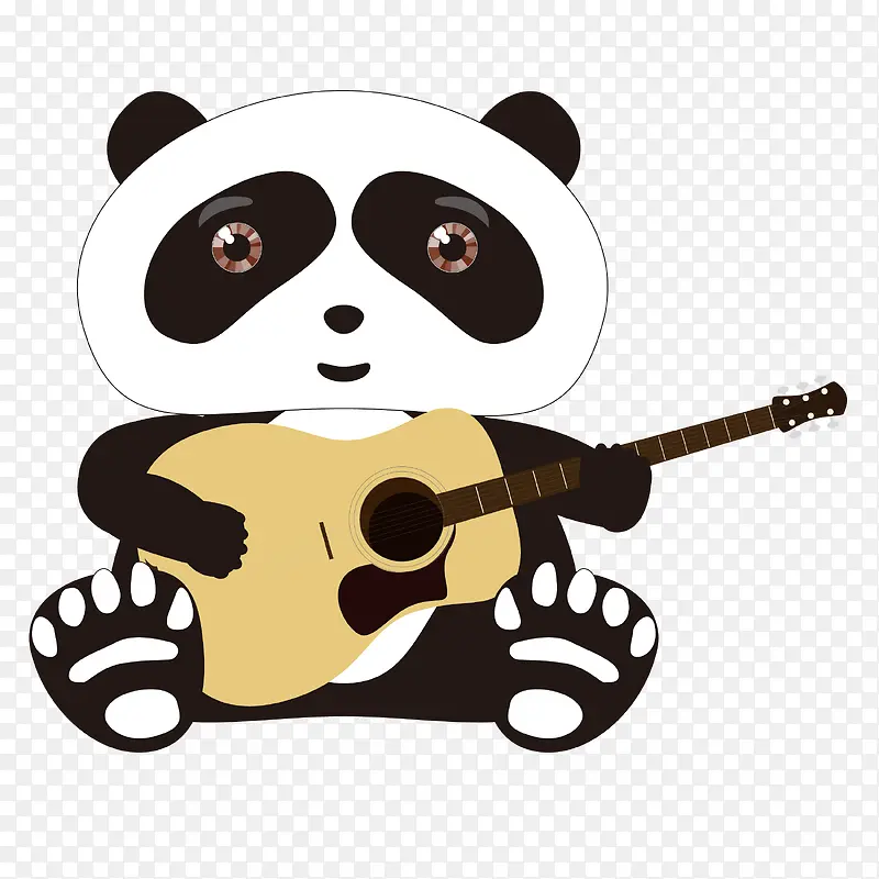 弹吉他的大熊猫