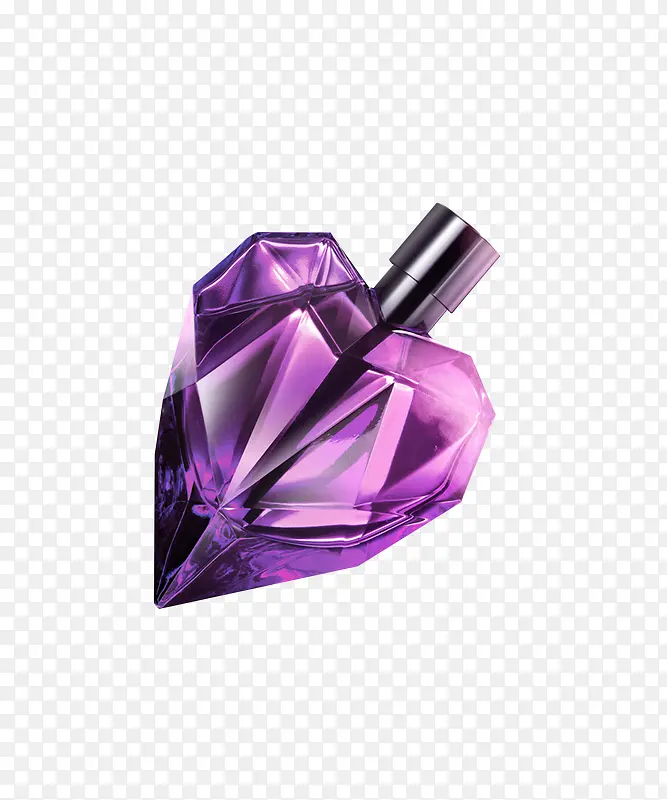心形紫色心形香水