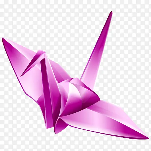 粉紫色千纸鹤