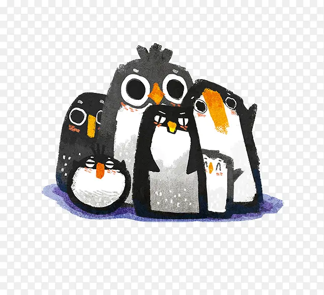 手绘企鹅